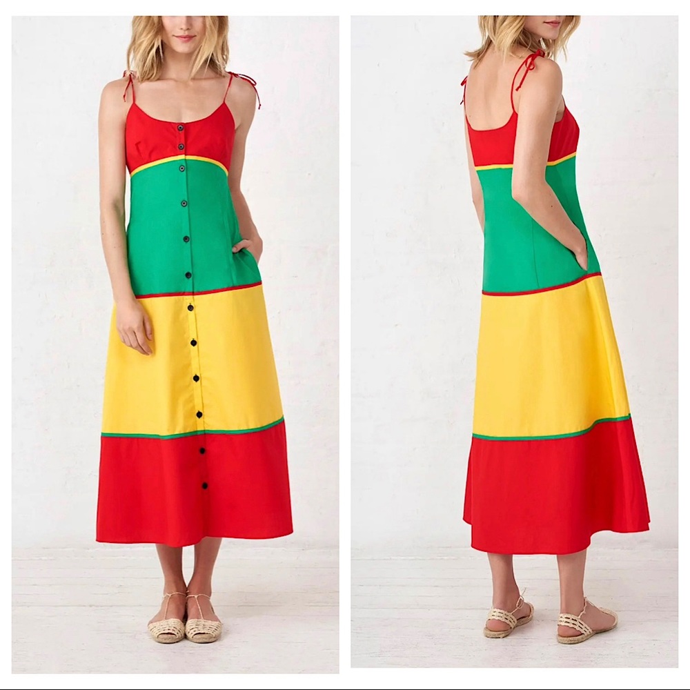 NWT! La Ligne ColorBlock Maxi Dress